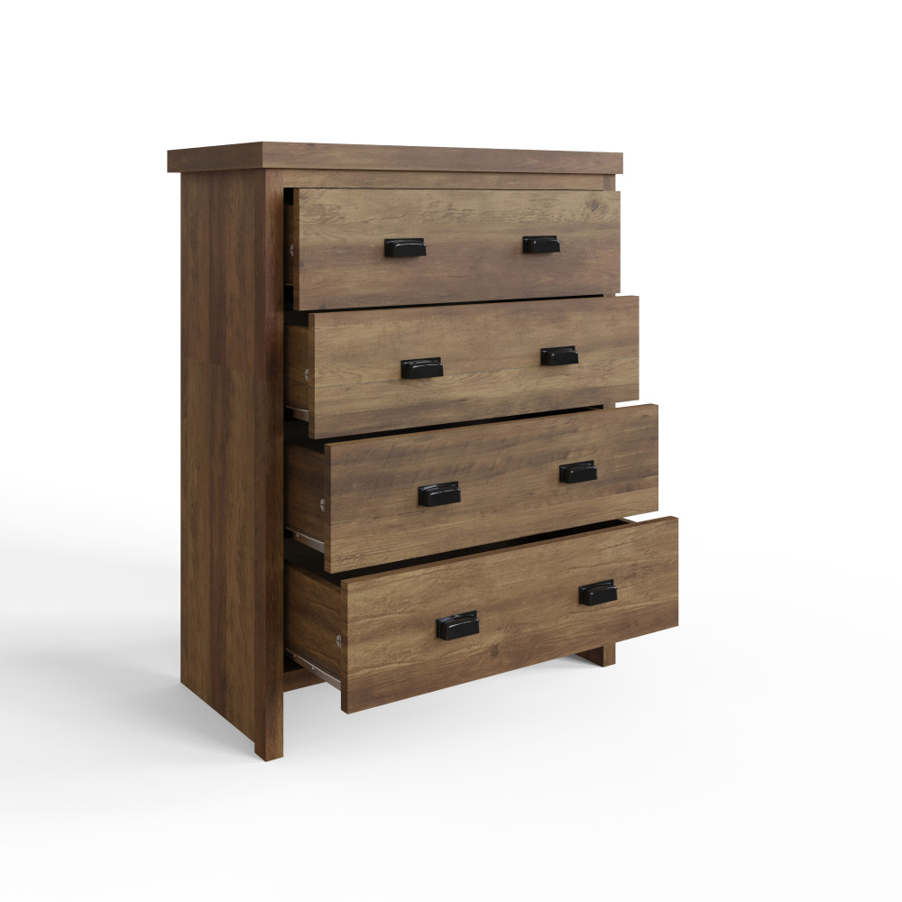 Fenway 4 Drawer Chest | Oak Finish