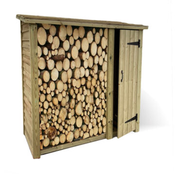 Timber Heavy Duty Log Store With Tool Shed 6×6