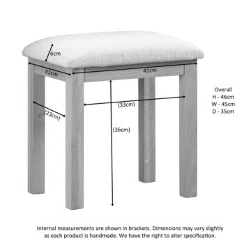 Emperor Oak Stool