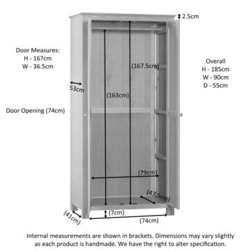 Emperor Oak All Hanging Double Wardrobe