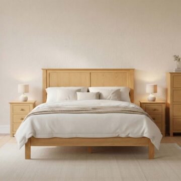 Emperor Oak 5' Panel Bed