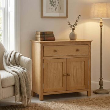 Emperor Oak Compact Sideboard | Assembled