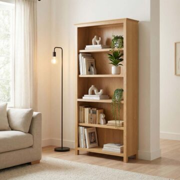 Emperor Oak 6' Tall Bookcase | Assembled