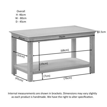 Emperor Oak Coffee Table