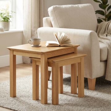 Emperor Oak Nest of Tables