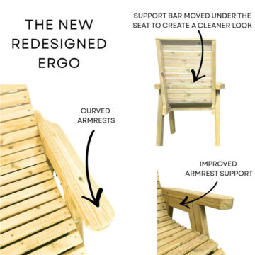 Timber Ergo Single Chair | Assembled