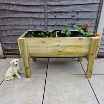 Timber Raised Veg Trug - 150cm