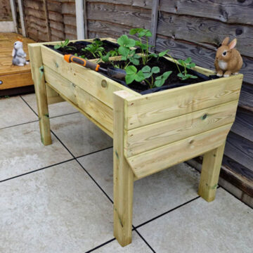 Timber Raised Veg Trug – 180cm