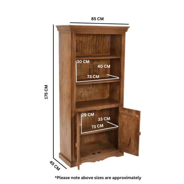 Russell Mango Wood Large Bookcase |