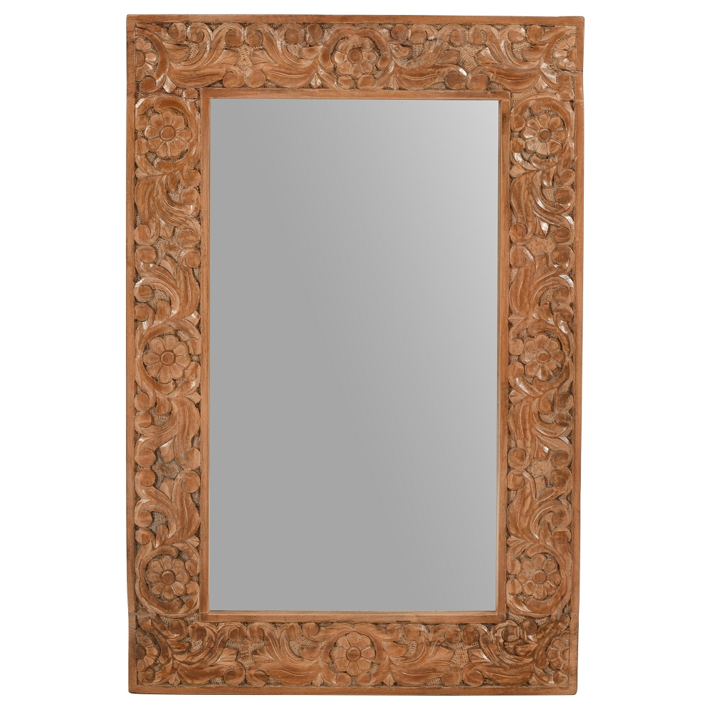 Russell Mango Wood Mirror Oak World