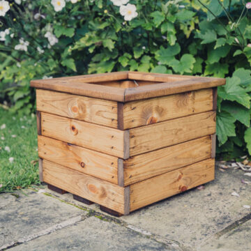Timber Valley Small Square Planter  H32 X W39 X D39 | Assembled