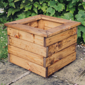 Timber Valley Small Square Planter  H32 X W39 X D39 | Assembled