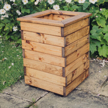 Timber Valley Tall Square Planter H52 X W39 X D39 | Assembled