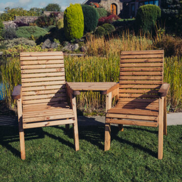 Timber Valley Love Seat Angled