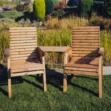 Timber Valley Love Seat Angled