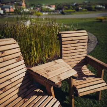 Timber Valley Love Seat Angled