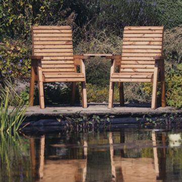 Timber Valley Love Seat Angled