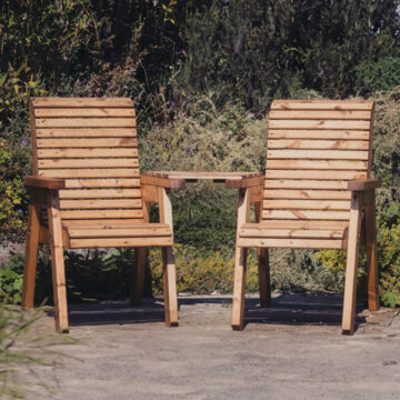 Timber Valley Love Seat Angled | Assembled