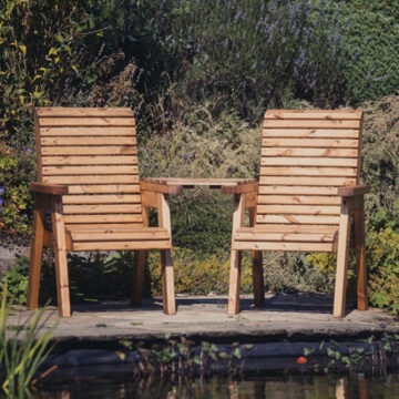 Timber Valley Love Seat Angled