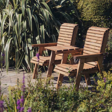 Timber Valley Love Seat Square | Assembled