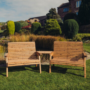 Timber Valley 4 Seat Set 2X2B Angled Tray | Assembled