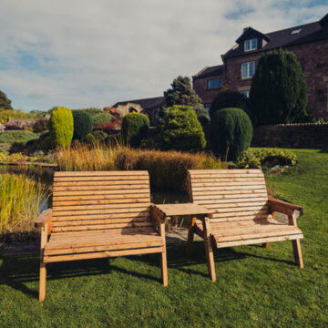 Timber Valley 4 Seat Set 2X2B Straight Tray | Assembled