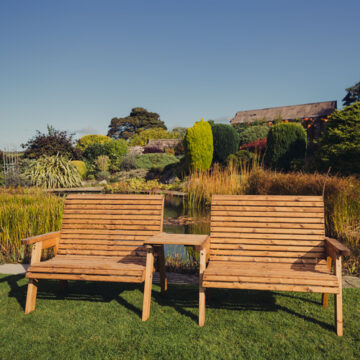 Timber Valley 4 Seat Set 2X2B Straight Tray | Assembled