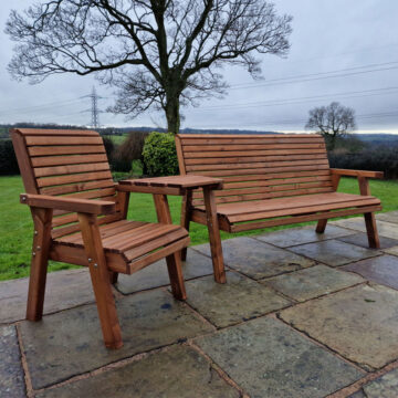 Timber Valley 4 Seat Set 1XC 1X3B Angled Tray | Assembled