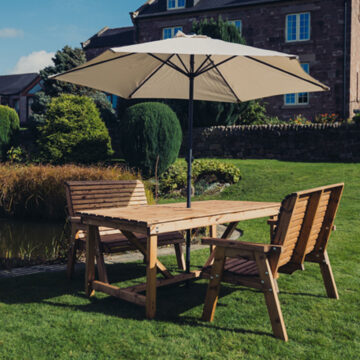 Timber Valley 4 Seat Set 2X2B 99CM Table
