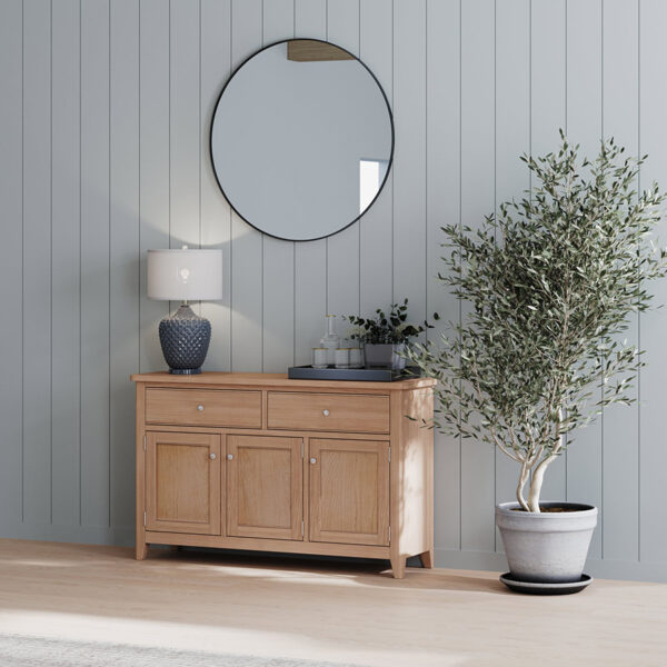 Arland Natural Oak Large Sideboard | Fully Assembled