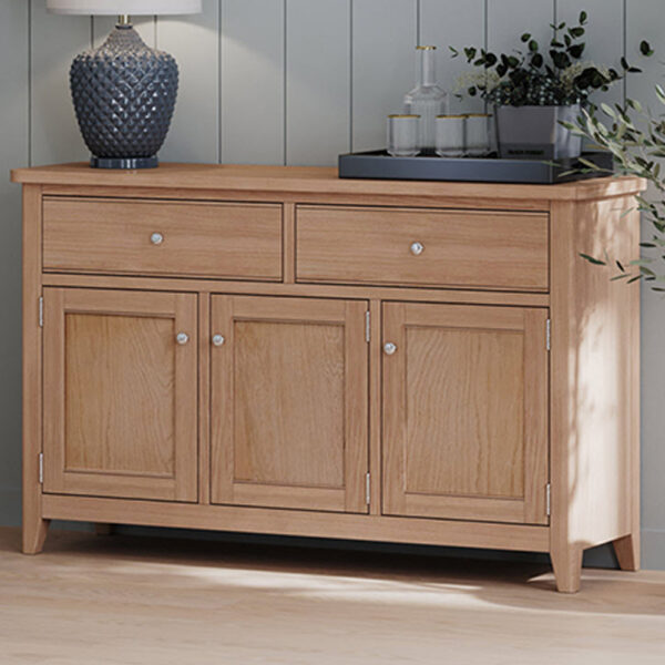 Arland Natural Oak Large Sideboard | Fully Assembled
