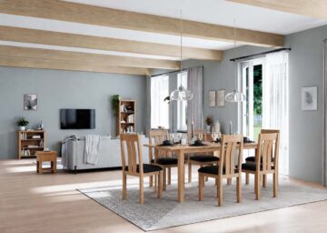 Arland Natural Oak 160-200cm Extending Dining Table