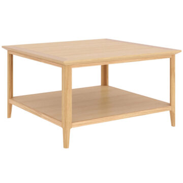 Upney Square Coffee Table With Shelve