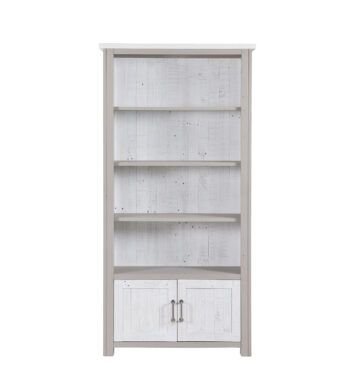 Aldgate Grey Large 2 Door Bookcase | Assembled