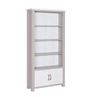 Aldgate Grey Large 2 Door Bookcase | Assembled