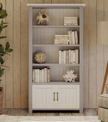 Aldgate Large Open Bookcase with Doors