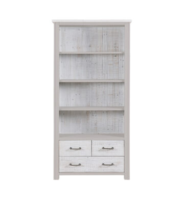 Aldgate Grey Large 4 Drawer Bookcase | Assembled