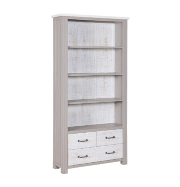 Aldgate Grey Large 4 Drawer Bookcase | Assembled