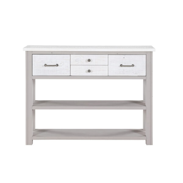 Aldgate Low Bookcase / Console | Fully Assembled Grey