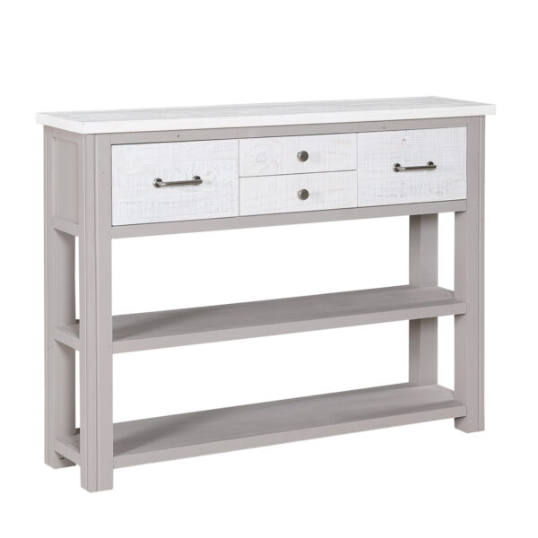 Aldgate Low Bookcase / Console | Fully Assembled Grey
