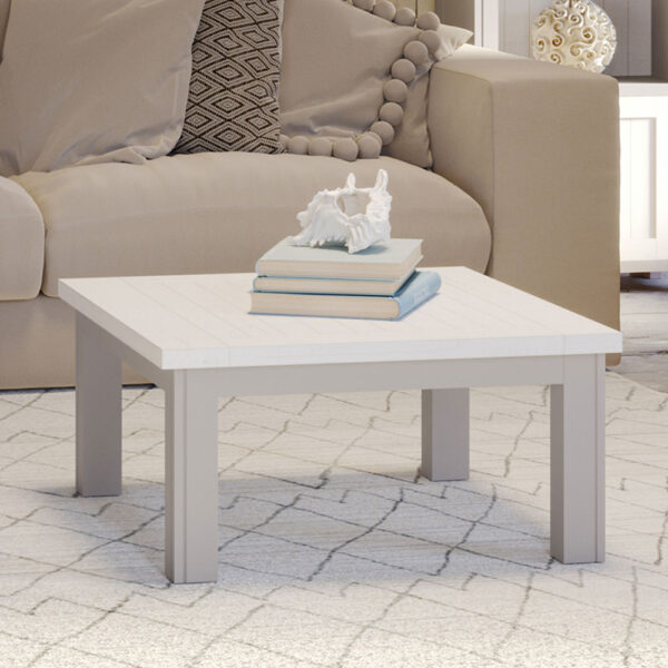 Aldgate Low Square Coffee Table | Fully Assembled Grey