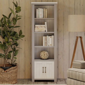 Aldgate Narrow Bookcase | Assembled Grey