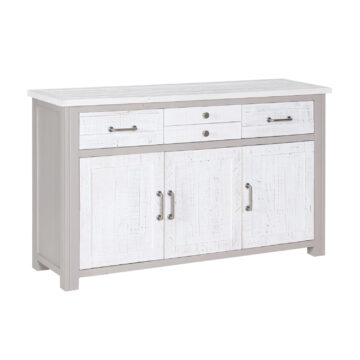 Aldgate Grey 3 Door 4 Drawer Sideboard | Assembled