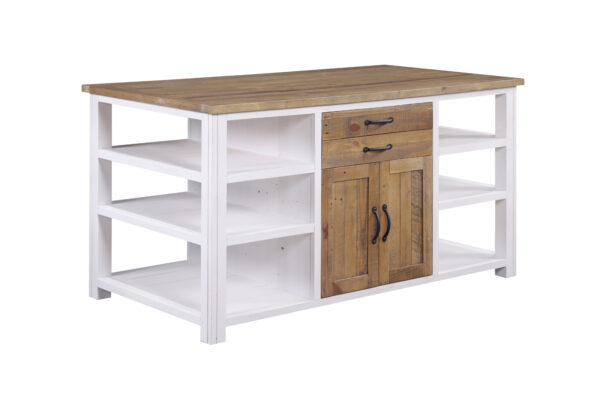 White Barkingside Kitchen Island | Fully Assembled