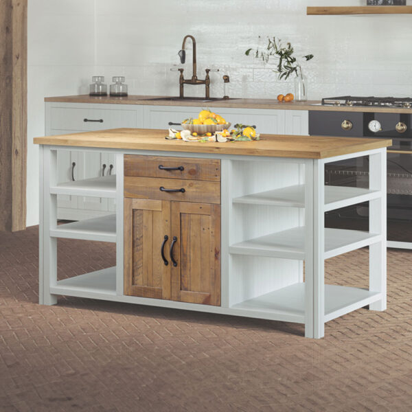White Barkingside Kitchen Island | Fully Assembled
