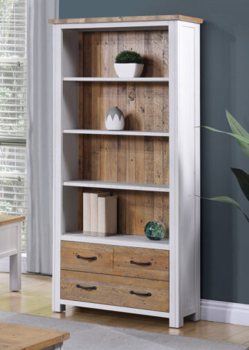 Barkingside Large Open Bookcase with Drawers