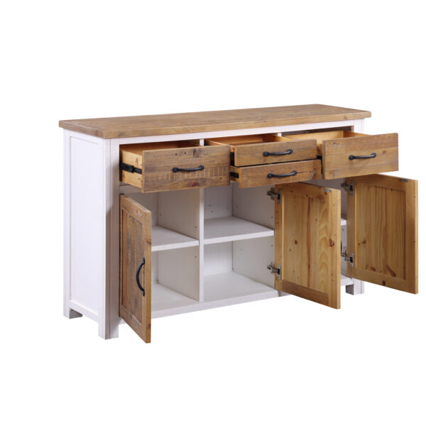 White Barkingside Sideboard 3 Door / 4 Drawer | Fully Assembled