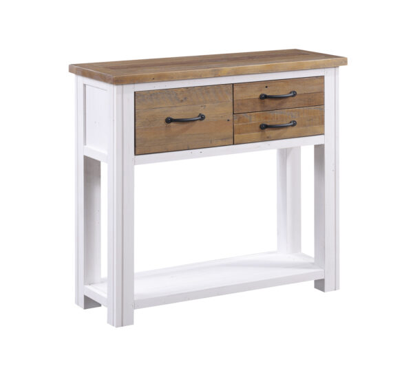 White Barkingside Small Console Table | Fully Assembled