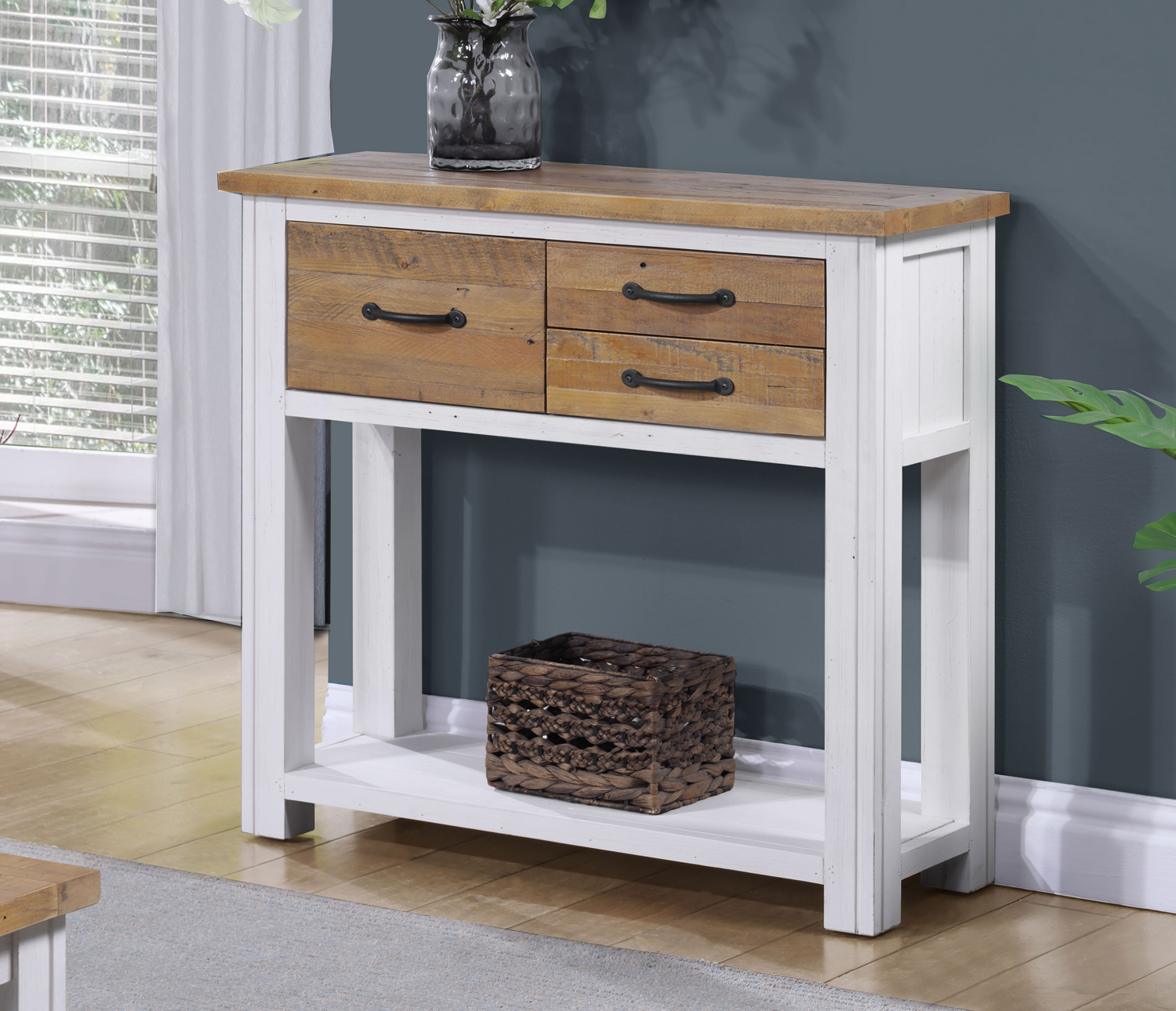 Barkingside Small Console Table Fully Assembled Oak World