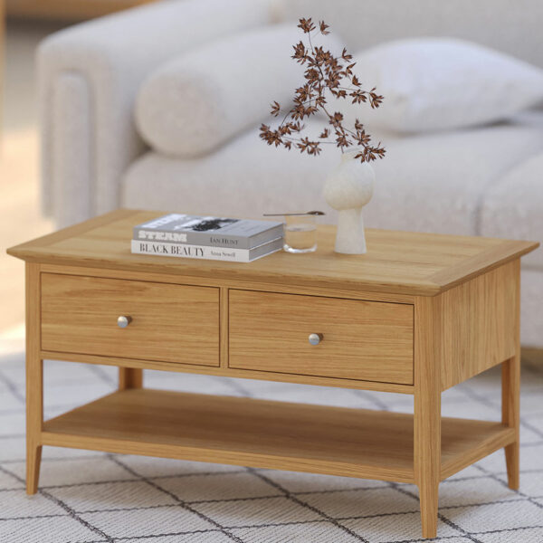 Upney 2 Drawer Coffee Table | Fully Assembled